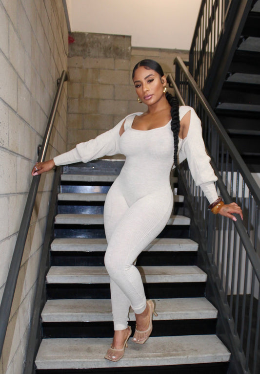 Luxe Lounge Knit Set – Stone